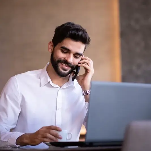 Man on laptop